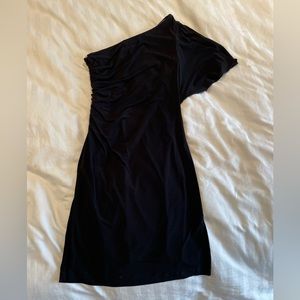 Calvin Klein Size 6 Black Dress, one Shoulder